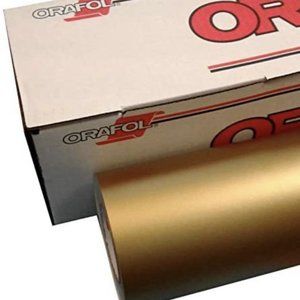 12"x 5 Ft Oracal 631 MATTE GOLD METALLIC Vinyl Indoor Sign Graphics  Removable